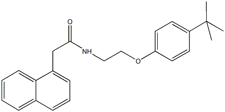 N-[2-(4-tert-butylphenoxy)ethyl]-2-(1-naphthyl)acetamide Struktur