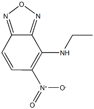 4-(ethylamino)-5-nitro-2,1,3-benzoxadiazole Struktur