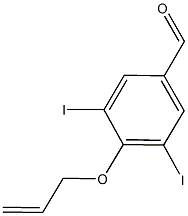 4-(allyloxy)-3,5-diiodobenzaldehyde Struktur