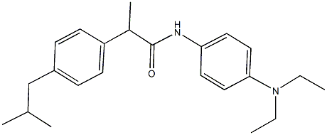 N-[4-(diethylamino)phenyl]-2-(4-isobutylphenyl)propanamide Struktur