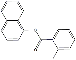 1-naphthyl 2-methylbenzoate Struktur