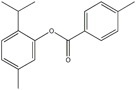 2-isopropyl-5-methylphenyl 4-methylbenzoate Struktur