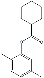 2,5-dimethylphenyl cyclohexanecarboxylate Struktur