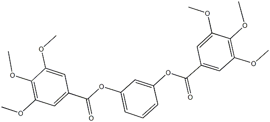 3-[(3,4,5-trimethoxybenzoyl)oxy]phenyl 3,4,5-trimethoxybenzoate Struktur