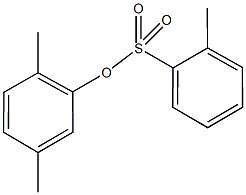 2,5-dimethylphenyl 2-methylbenzenesulfonate Struktur