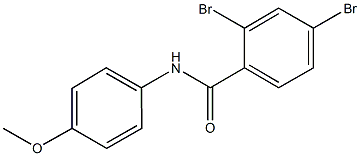 2,4-dibromo-N-(4-methoxyphenyl)benzamide Struktur