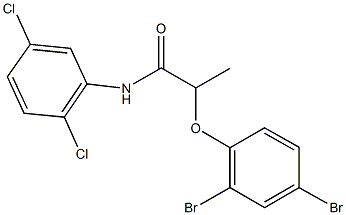 2-(2,4-dibromophenoxy)-N-(2,5-dichlorophenyl)propanamide Struktur