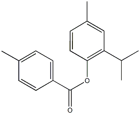 2-isopropyl-4-methylphenyl 4-methylbenzoate Struktur