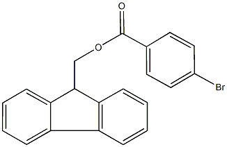 9H-fluoren-9-ylmethyl 4-bromobenzoate Struktur