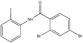 2,4-dibromo-N-(2-methylphenyl)benzamide Struktur