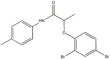 2-(2,4-dibromophenoxy)-N-(4-methylphenyl)propanamide Struktur