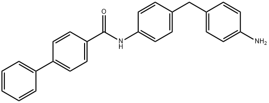 N-[4-(4-aminobenzyl)phenyl][1,1'-biphenyl]-4-carboxamide Struktur