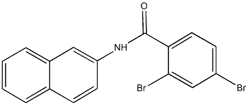 2,4-dibromo-N-(2-naphthyl)benzamide Struktur