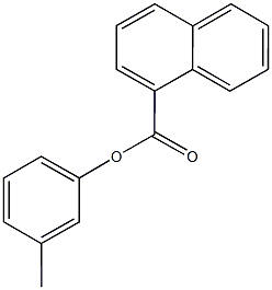 3-methylphenyl 1-naphthoate Struktur