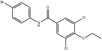 N-(4-bromophenyl)-3,5-dichloro-4-ethoxybenzamide Struktur