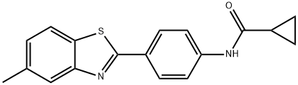 N-[4-(5-methyl-1,3-benzothiazol-2-yl)phenyl]cyclopropanecarboxamide Struktur