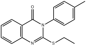 2-(ethylsulfanyl)-3-(4-methylphenyl)-4(3H)-quinazolinone Struktur