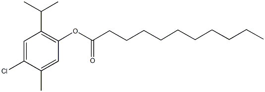 4-chloro-2-isopropyl-5-methylphenyl undecanoate Struktur