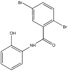 2,5-dibromo-N-(2-hydroxyphenyl)benzamide Struktur