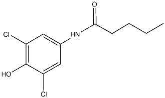 N-(3,5-dichloro-4-hydroxyphenyl)pentanamide Struktur