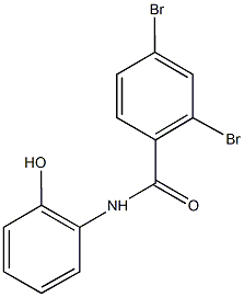 2,4-dibromo-N-(2-hydroxyphenyl)benzamide Struktur