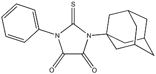 1-(1-adamantyl)-3-phenyl-2-thioxoimidazolidine-4,5-dione Struktur