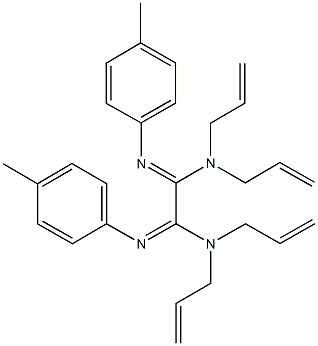 N~1~,N~1~,N~2~,N~2~-tetraallyl-N'~1~,N'~2~-bis(4-methylphenyl)ethanediimidamide Struktur