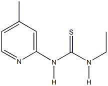 N-ethyl-N'-(4-methyl-2-pyridinyl)thiourea Struktur