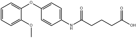 5-[4-(2-methoxyphenoxy)anilino]-5-oxopentanoic acid Struktur