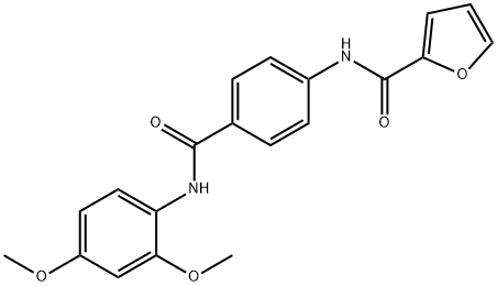 N-{4-[(2,4-dimethoxyanilino)carbonyl]phenyl}-2-furamide Struktur