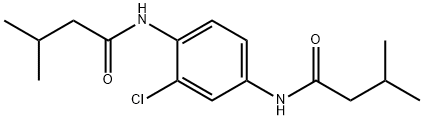 N-{2-chloro-4-[(3-methylbutanoyl)amino]phenyl}-3-methylbutanamide Struktur