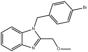 [1-(4-bromobenzyl)-1H-benzimidazol-2-yl]methyl methyl ether Struktur