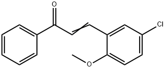 3-(5-chloro-2-methoxyphenyl)-1-phenyl-2-propen-1-one Struktur