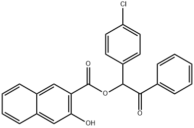 1-(4-chlorophenyl)-2-oxo-2-phenylethyl 3-hydroxy-2-naphthoate Struktur