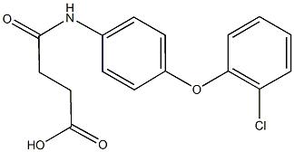 4-[4-(2-chlorophenoxy)anilino]-4-oxobutanoic acid Struktur