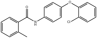 N-[4-(2-chlorophenoxy)phenyl]-2-methylbenzamide Struktur