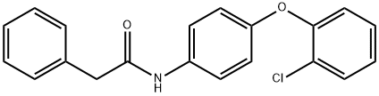 N-[4-(2-chlorophenoxy)phenyl]-2-phenylacetamide Struktur