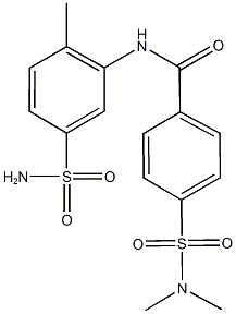 N-[5-(aminosulfonyl)-2-methylphenyl]-4-[(dimethylamino)sulfonyl]benzamide Struktur