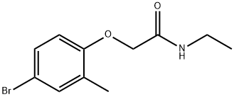 2-(4-bromo-2-methylphenoxy)-N-ethylacetamide Struktur