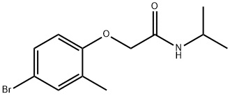 2-(4-bromo-2-methylphenoxy)-N-isopropylacetamide Struktur