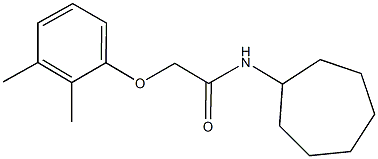 N-cycloheptyl-2-(2,3-dimethylphenoxy)acetamide Struktur