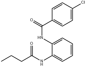 N-[2-(butyrylamino)phenyl]-4-chlorobenzamide Struktur