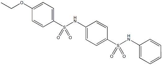 4-{[(4-ethoxyphenyl)sulfonyl]amino}-N-phenylbenzenesulfonamide Struktur