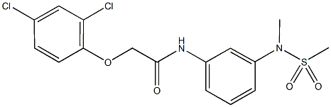 2-(2,4-dichlorophenoxy)-N-{3-[methyl(methylsulfonyl)amino]phenyl}acetamide Struktur