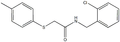 N-(2-chlorobenzyl)-2-[(4-methylphenyl)sulfanyl]acetamide Struktur