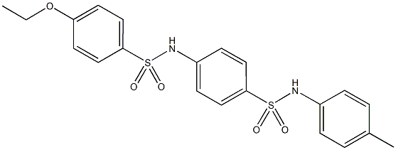 4-ethoxy-N-[4-(4-toluidinosulfonyl)phenyl]benzenesulfonamide Struktur