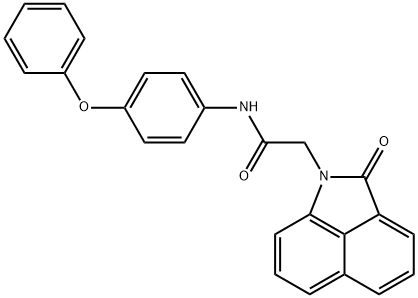 2-(2-oxobenzo[cd]indol-1(2H)-yl)-N-(4-phenoxyphenyl)acetamide Struktur