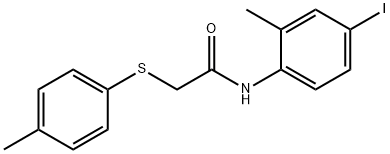 N-(4-iodo-2-methylphenyl)-2-[(4-methylphenyl)sulfanyl]acetamide Struktur