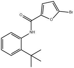 5-bromo-N-(2-tert-butylphenyl)-2-furamide Struktur