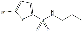 5-bromo-N-propyl-2-thiophenesulfonamide Struktur